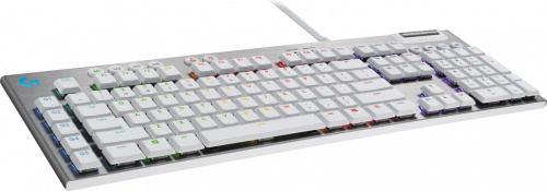 Teclado Gamer Logitech G815 LED RGB, Teclado Mecánico, Logitech GL Tactile, Alámbrico, USB, Blanco, Inglés  
