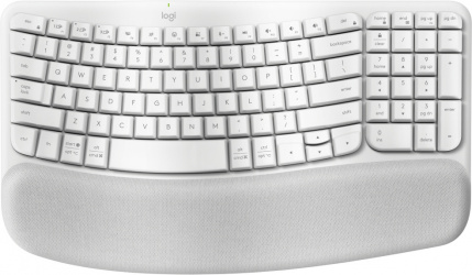 Teclado Logitech Wave Keys, Inalámbrico, Bluetooth, Blanco (Español) 