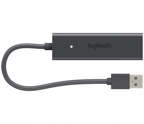Logitech Adaptador USB 2.0/3.0 Macho - HDMI Hembra, Negro 