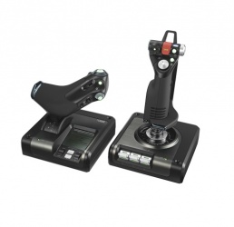 Logitech Joystick G Saitek X52 Professional HOTAS para PC, Alámbrico, USB, Negro 