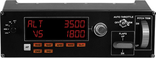 Logitech G Flight Multi Panel Saitek para PC, Alámbrico, USB, Negro 