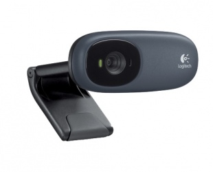 Logitech Webcam con Micrófono C110, 1.3MP, USB 2.0, Negro 