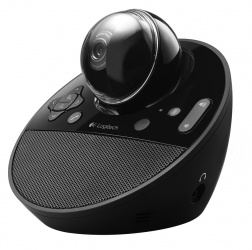 Logitech Cámara para Videoconferencia con Micrófono BCC950, Giro 360°, Negro 