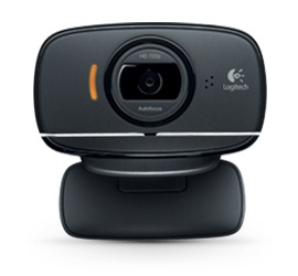 Logitech Webcam C525 con Micrófono, 8MP, 1280 x 720 Pixeles, USB 2.0, Negro 