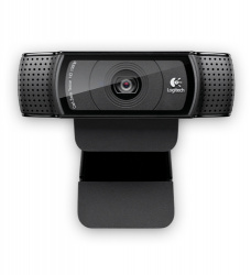 Logitech Webcam HD Pro C920 con Micrófono, Full HD, 1920 x 1080 Pixeles, USB 2.0, Negro 