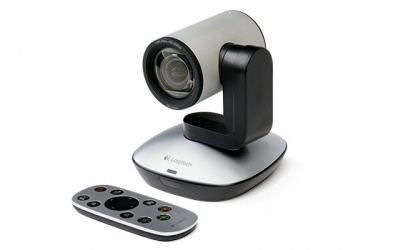 Logitech Cámara PTZ PRO para Videoconferencia, HD, Zoom 10x, USB 2.0, Negro/Plata 