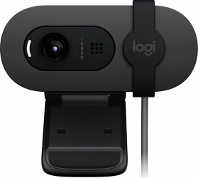 Logitech Webcam Brio 100, 2M, 1920 x 1080 Pixeles, USB-A, Grafito 