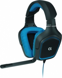 Logitech Audífonos Gamer G430  7.1, Alámbrico, Negro/Azul 
