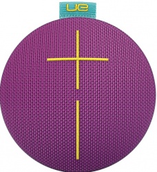 Logitech Bocina Portátil UE ROLL, Bluetooth, Inalámbrico, USB 2.0, Morado/Turquesa - Resistente al Agua 