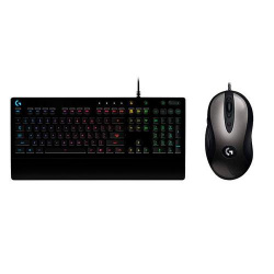 Teclado Gamer Logitech G213 RGB, Teclado Mecánico, Alámbrico, Negro (Inglés) + Mouse MX518 