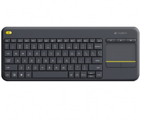 Teclado Logitech K400 Plus TKL, Inalámbrico, USB, Negro, Español 