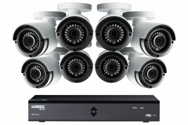 Lorex Kit de Vigilancia LHA21628MX de 8 Cámaras CCTV Bullet y 16 Canales, con Grabadora 