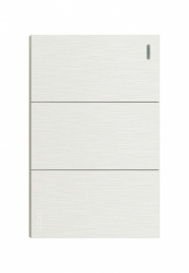 Lucek Placa con Apagador BF03-B, 3 Interruptores, 127 - 250V, 16A, Blanco 