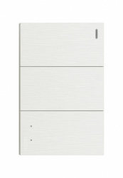 Lucek Placa con Apagador BF03/3-B, 2 Interruptores, 127 - 250V, 16A, Blanco 