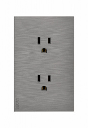 Lucek Tomacorriente BF06-P, 2 Enchufes, 110 - 250V, 15A, Gris 