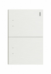 Lucek Placa con Apagador para Escalera BF09-B, 2 Interruptores, 250V, 16A, Blanco 