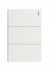 Lucek Placa Plana con Apagador de Escalera BF10-B, 3 Interruptores 250V, 16A, Gris 