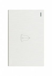 Lucek Placa con Botón de Timbre BF11-B, 3 Módulos, Blanco 