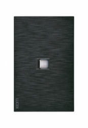 Lucek Placa de Pared RJ-45, 1 Puerto, Negro 