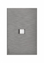 Lucek Placa de Pared BF12-P, 1 Puerto RJ-45, Plata 