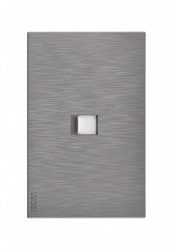 Lucek Placa de Pared BF17-P, 1 Puerto RJ-11, Plata 