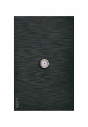 Lucek Placa de Pared BF18-N, 1 Puerto Coaxial, Negro 
