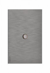 Lucek Placa de Pared BF18-P, Coaxial, 1 Puerto, Plata 