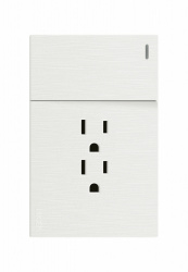 Lucek Tomacorriente BF20-B, 2 Enchufes + 1 Apagador, 110 - 250V, 15A, Blanco 