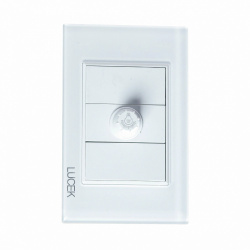 Lucek Placa con Dimmer BP04-CBB, 250V, 15A, Cristal Blanco 