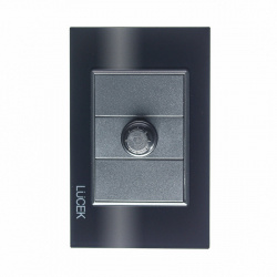 Lucek Placa Plana con Dimmer BP04-CNN, 250V, 15A, Negro 
