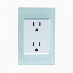 Lucek Tomacorriente BP06-CCB, 2 Enchufes, 127V, 16A, Azul/Blanco 