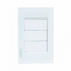Lucek Placa Ciega de Pared BP1200-CBB, Blanco 