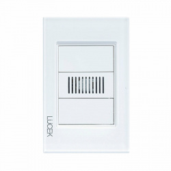 Lucek Placa con Zumbador BP15-CBB, Cristal Blanco 