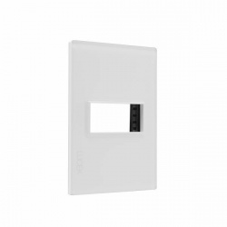 Lucek Placa de Pared PP010-CCB, 1 Puerto, Blanco 