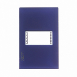 Lucek Placa de Pared PP010-KA, 1 Puerto, Azul 