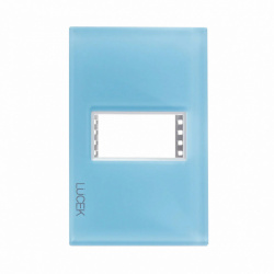 Lucek Placa de Pared PP010-KC, 1 Puerto, Azul Cielo 