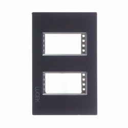 Lucek Placa de Pared PP010-KN, 1 Puerto, Negro 