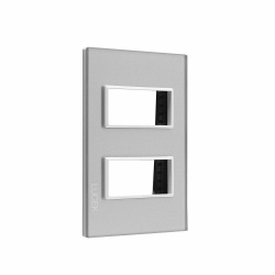Lucek Placa de Pared PP020-CDM, 2 Puertos, Marfil 