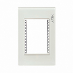 Lucek Placa de Pared PP030-CDM, 3 Puertos, Marfil 