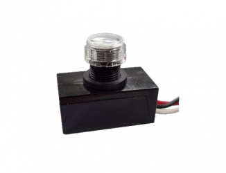 Lumiance Interruptor Photocell, Botones, 1 Módulo, Negro 