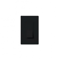 Lutron Interruptor Sencillo CA-1PS-BL-S, 1 Vía, 15A, Negro 