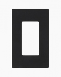 Lutron Placa de Pared CW-1-BL de 1 Puerto, Negro 