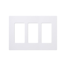 Lutron Tapa para Pared, 3 Puertos, Blanco 