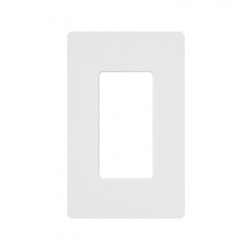 Lutron Placa de Pared, 1 Espacio, Blanco 