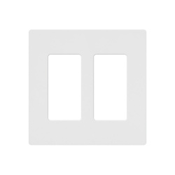 Lutron Tapa para Pared, 2 Puertos, Blanco 