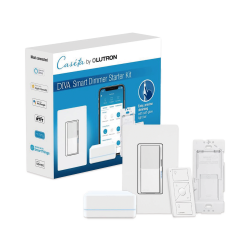 Lutron Kit Hub Controlador DVRFBDG1D, Blanco, Incluye Hub/Dimmer/Control 