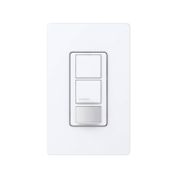 Lutron Interruptor de Luz Inteligente MSOPS6DDVWH, 2 Botones, Blanco 