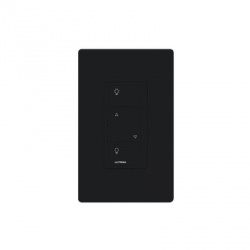 Lutron Interruptor de Luz Inteligente con Atenuador PD-10NXD-BL, Inalámbrico, 4 Botones, Negro 