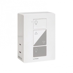 Lutron Adaptador de Pared con Atenuador Inteligente PD-3PCL-WH, Gris/Blanco 