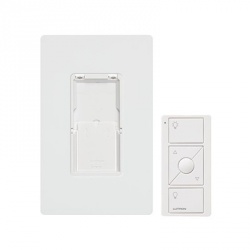 Lutron Kit Regulador Inteligente con Control Remoto PJ2-WALL-WH-L01, Blanco 